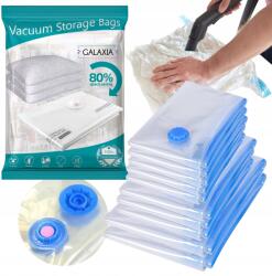 GALAXIA Vákuumos zsákok ruhákhoz ágyneműk ruhák vákuumos zsák szett 12 db-os (Zestaw 12 worków próżniowych)