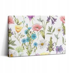 Wallfluent Fotó Vászonkép Falra Nappaliba Virágos Illusztráció Virágmező (010030010150000045724)