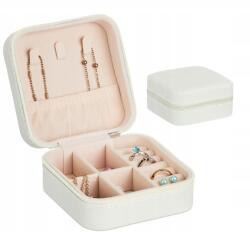 DIKOM Fehér Utazó Rendszerező Dikom Ékszer Óra Doboz (DIKOM-SZKATUŁKA-BIAŁA)