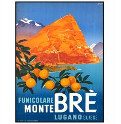  Poszter Falra Svájc Lugano B2 50x70 (Plakat do pokoju podróżniczy 9)