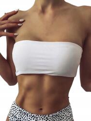 Shein Fürdőruha Felső Tubus Fehér 36 S__s