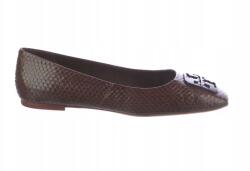 Tory Burch Női balerinacipő Tory Burch Georgia Ballet barna bőr elegáns 36 (76198)