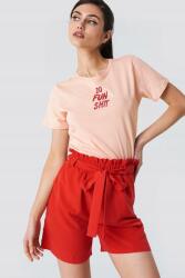 NA-KD W4B312*NA-KD Póló Rózsaszín Pamut Casual 36S N01