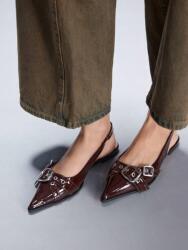 Shein IC05305 Lakkozott Lapos Balerinacipő (40) 38-AS (6541531665)