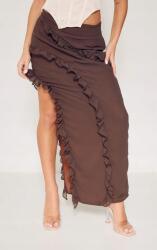 Prettylittlething FC26118 Szoknya Maxi Slicc Magas Állapot Fodros Plt Petite (10) S