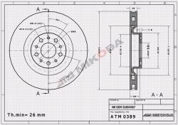 ATM Mikoda Tárcsa Ham. prz. fiat 0389/ATM