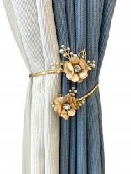  Shein Függöny Dekoráció Arany Virágok__ (sh2305229989839079)