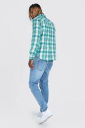 Boohoo Boohooman Farmer, Size 28/32, kék, 100% pamut, zsebekkel