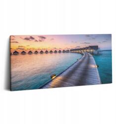 Wallfluent Vászonkép Canvas Tartós Fali Edzőterem Naplemente Maldív-szigetek (010030010010000074677)