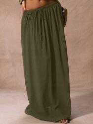 Shein LC34201 Musera Maxi Szoknya Khaki Színben (38) Xs