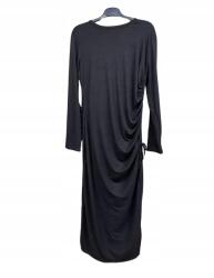 Boohoo Ruha, MIDI, fekete, bordázott, Size 4XL, 100% poliészter