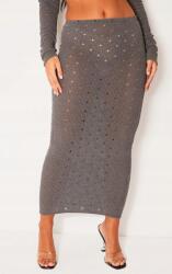 Prettylittlething KC62107 Bordázott Kötött Maxi Szoknya Prettylittlething (30) L