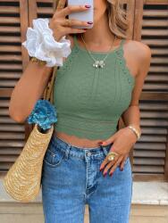 Shein WC22403 Shein Áttört Csipkével Díszített Crop Top (40) M