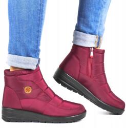 News Alacsony Bokáig Érő Meleg Szőrmés Hótaposó Kényelmes Sétákhoz Bordó 40-ES (5029 BORDO)