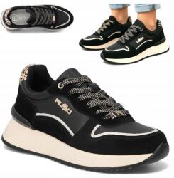 Filippo Női Bőr sportcipő 40 Filippo Sportos félcipő Platform Őszi (Filippo DP7103/25 BK)