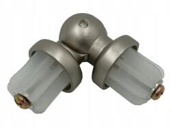 ESTAdeco Fém Szögcsatlakozó függönykarnishoz 19 mm Szatén (Łącznik kątowy Ø19mm Satyna)