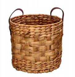 24garden Barna fonott kosár természetes boho fedél