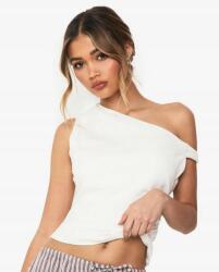 Boohoo Fehér Klasszikus Vállpántos Felső Dekoratív Boohoo 40-ES