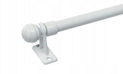 ESTAdeco Mini Függönykarnis fém Irigy Hónaljmirigy Fehér 60 cm Szétnyitható 80 cm-ig (MINI KARNISZ POLA 60 cm BIAŁY)