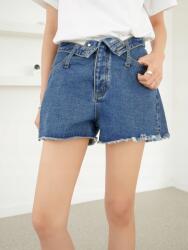 Shein rövid farmer, kék, Size 40, 85% pamut, 15% poliészter