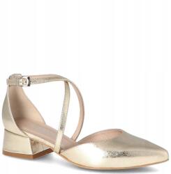 Kotyl Alacsony szárú esküvői cipő Kotyl 9917 Arany 40 (KOTYL 9917 ZŁOTY LICO)