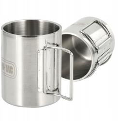 M-Tac Thermo Bögre Összecsukható Fogantyúval 450 Ml-es Acél Termo Bögre M-tac (60050000)