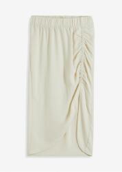 Bonprix 34-ES Fodros MIDI Szoknya, Bonprix, bézs