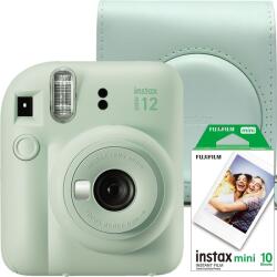 Fujifilm Instax Mini 12 Green Mint + Case + 1x10 film