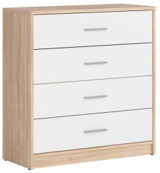 GERBOR Nepo 010 KOM4S komód sonoma/fehér