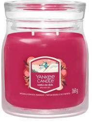 Yankee Candle Santa On Skis Signature Közepes Üveggyertya