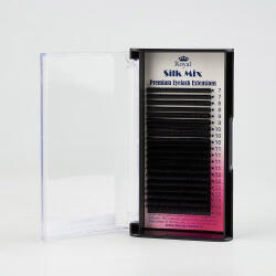 Royal Beauty Extensii de gene Premium ROYAL Silk, Curbură C, Grosime 0.07 mm, Lungime Mix, 20 rânduri