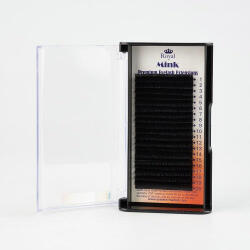 Royal Beauty Extensii de gene Premium ROYAL Mink, Individuale, Curbură D, Grosime 0.15 mm, Lungime 7-15 mm, 20 rânduri - 9 mm