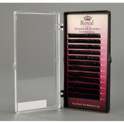 Royal Beauty Extensii de gene Premium ROYAL Silk, Curbură J, Grosime 0.20 mm, Lungime Mix, 12 rânduri - 14 mm-17 mm