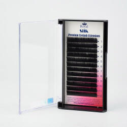 Royal Beauty Extensii de gene Premium ROYAL Silk, Individuale, Curbură B, Grosime 0.15 mm, Lungime 7-15 mm, 12 rânduri - 9 mm