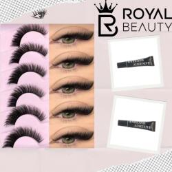 Royal Beauty Set 2 x Adeziv profesional pentru gene banda sau smocuri-1 ml, timp uscare foarte scurt, Cadou gene banda