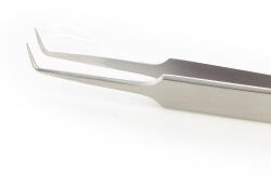 Royal Beauty Pensetă Curbată (L) Premium ROYAL, pentru Gene (fir cu fir), din Inox, foarte mare precizie