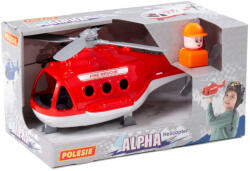Polesie műanyag ALPHA tűzoltó helikopter PIROS
