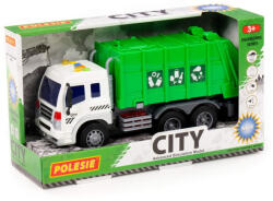 Polesie műanyag szelektív kukásautó fényekkel, hangokkal SÖTÉTZÖLD