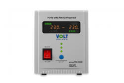 VOLT Polska SINUS PRO 800 E Inverter feszültségátalakító beépített UPS Szünetmentes tápegység központi fűtési (keringető) szivattyúkhoz (500/800W) - Fehér (3SP080012E)