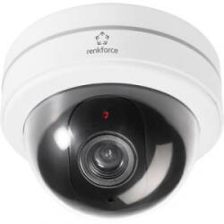 Renkforce Dóm álkamera villogó LED-del, 3 V, 126 mm, Dummy Dome (454422) - aqua