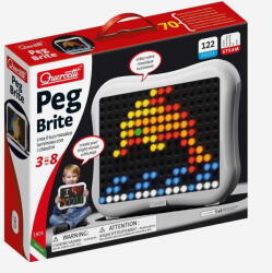 Quercetti Peg Brite set biluțe de cristal luminează 122 bucății (1805)