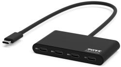 PORT Designs 900147 hálózati csatlakozó USB C-típus 5000 Mbit/s Fekete (900147)
