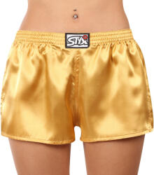 Styx női bő szárú boxeralsók Styx klasszikus gumipánt szatén arany (L685) 3XL
