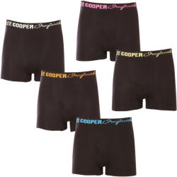 Lee Cooper 5PACK Férfi boxeralsó Lee Cooper fekete (LCU3200774A-1948355) XL