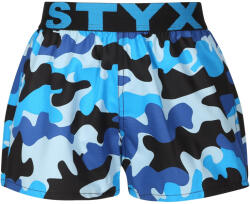 Styx Gyerek bő szárú boxeralsó Styx art sport gumi terepszínű kék (BJ1850) 6-8 éves
