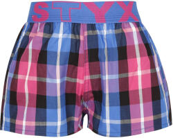 Styx Gyermek bő szárú boxeralsó Styx sportos gumipánt többszínben (BJ932) 6-8 éves