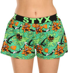 Styx Női bő szárú boxeralsók Styx art sportos gumipánt trópusi trópusi (T1557) M