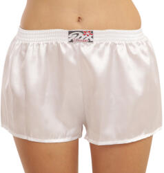 Styx női bő szárú boxeralsók Styx klasszikus gumipánt szatén fehér (L1061) 3XL