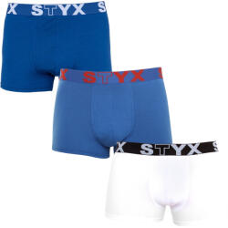 Styx 3PACK férfi boxeralsó Styx sportos gumipánt nagyméretű többszínű (R9676861) 3XL