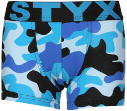 Styx Gyerek boxeralsó Styx art sportos gumipánt terepszínű kék (GJ1850) 4-5 éves